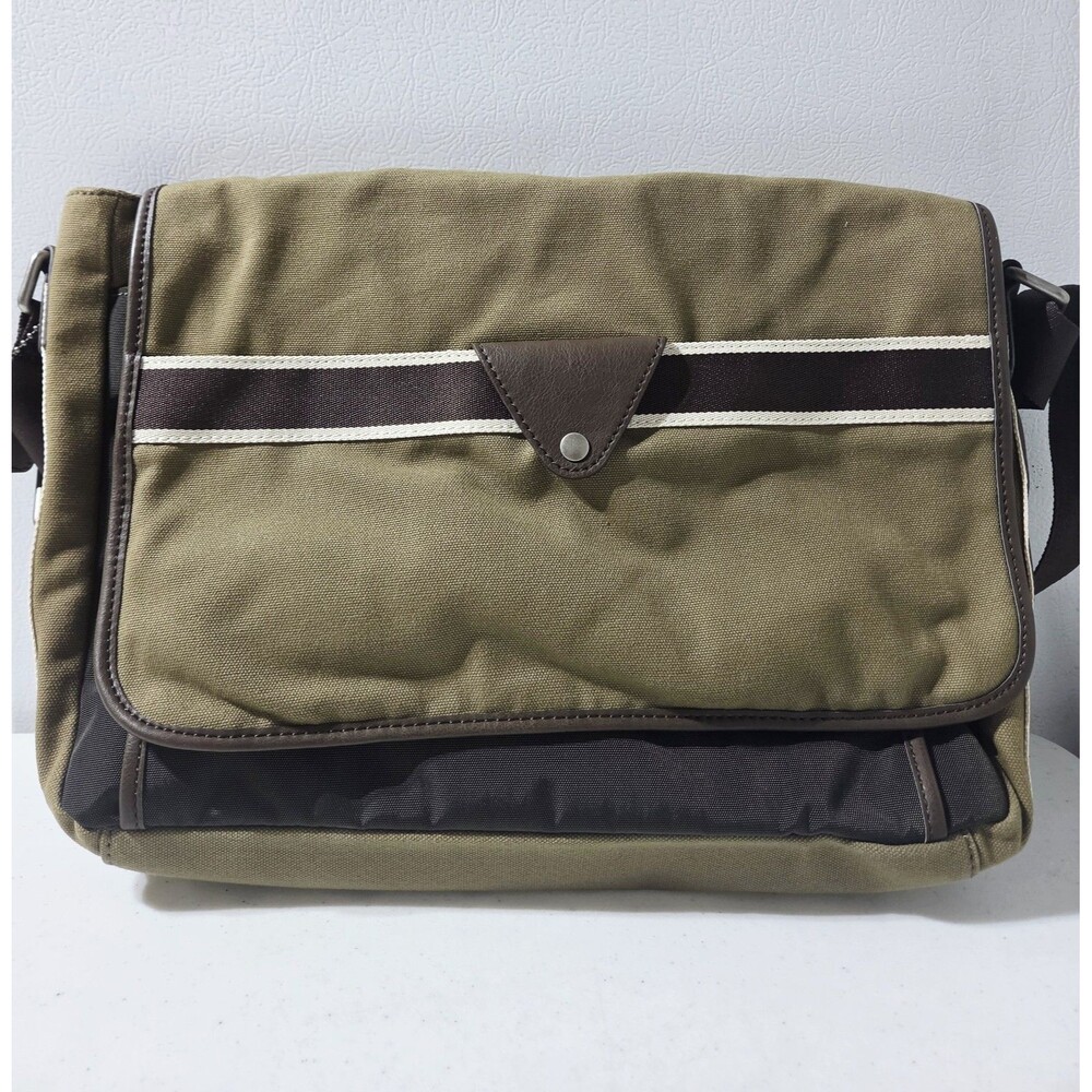 Fossil Lane Messenger Bag Canvas Olive